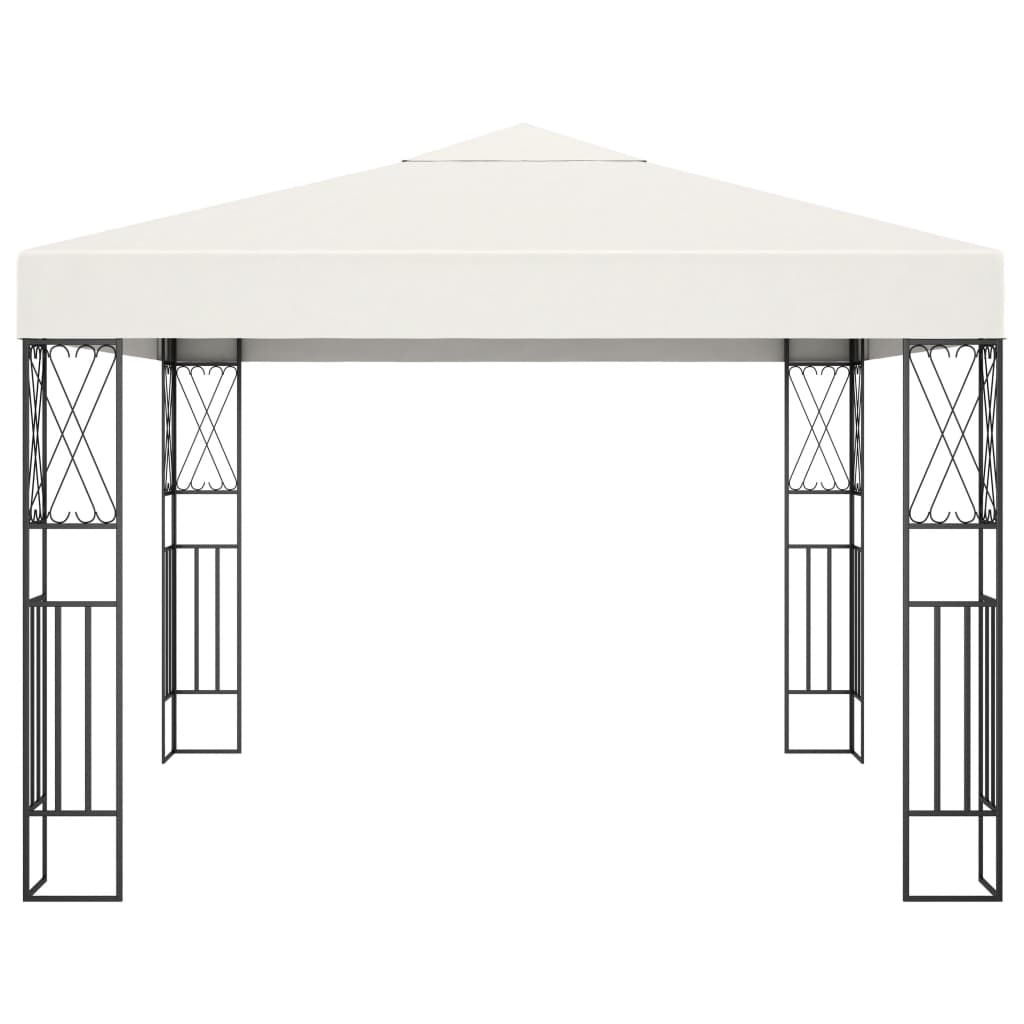 Gazebo 3x3 m Crema in Tessuto - homemem39