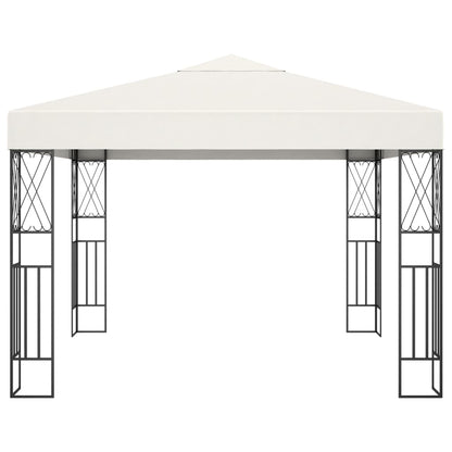 Gazebo 3x3 m Crema in Tessuto - homemem39