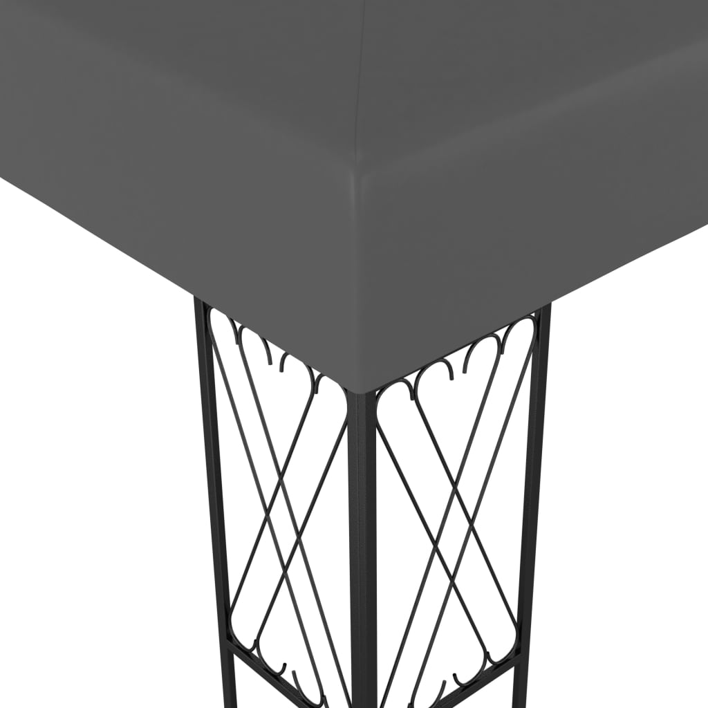 Gazebo 3x3 m Antracite in Tessuto | homemem39