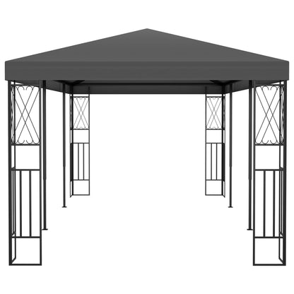 Gazebo 3x6 m Antracite in Tessuto - homemem39