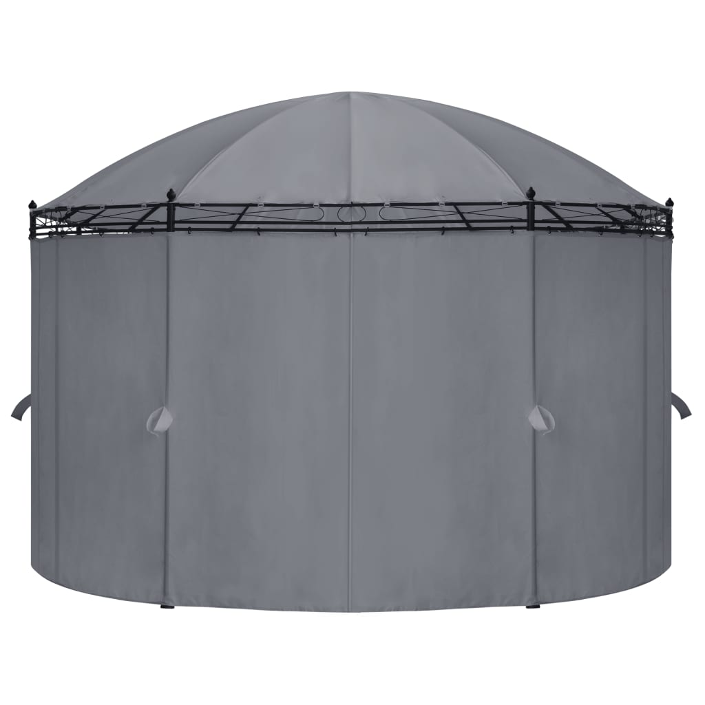Gazebo con Tende 520x349x255 cm Antracite - homemem39