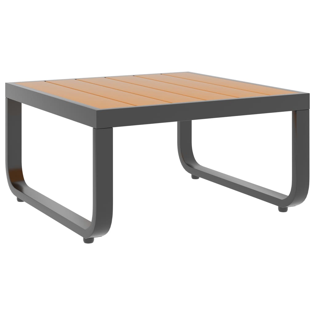 Set Divano da Giardino 4 pz ad Angolo Cuscini in Alluminio WPC | homemem39