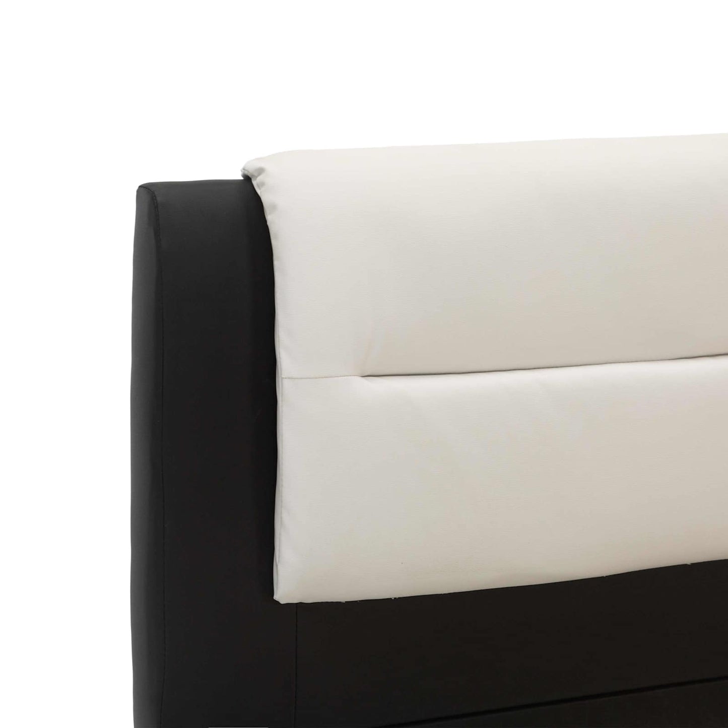 Struttura del letto Nero 218 x 132 x 86.5 cm Pelle Sintetica