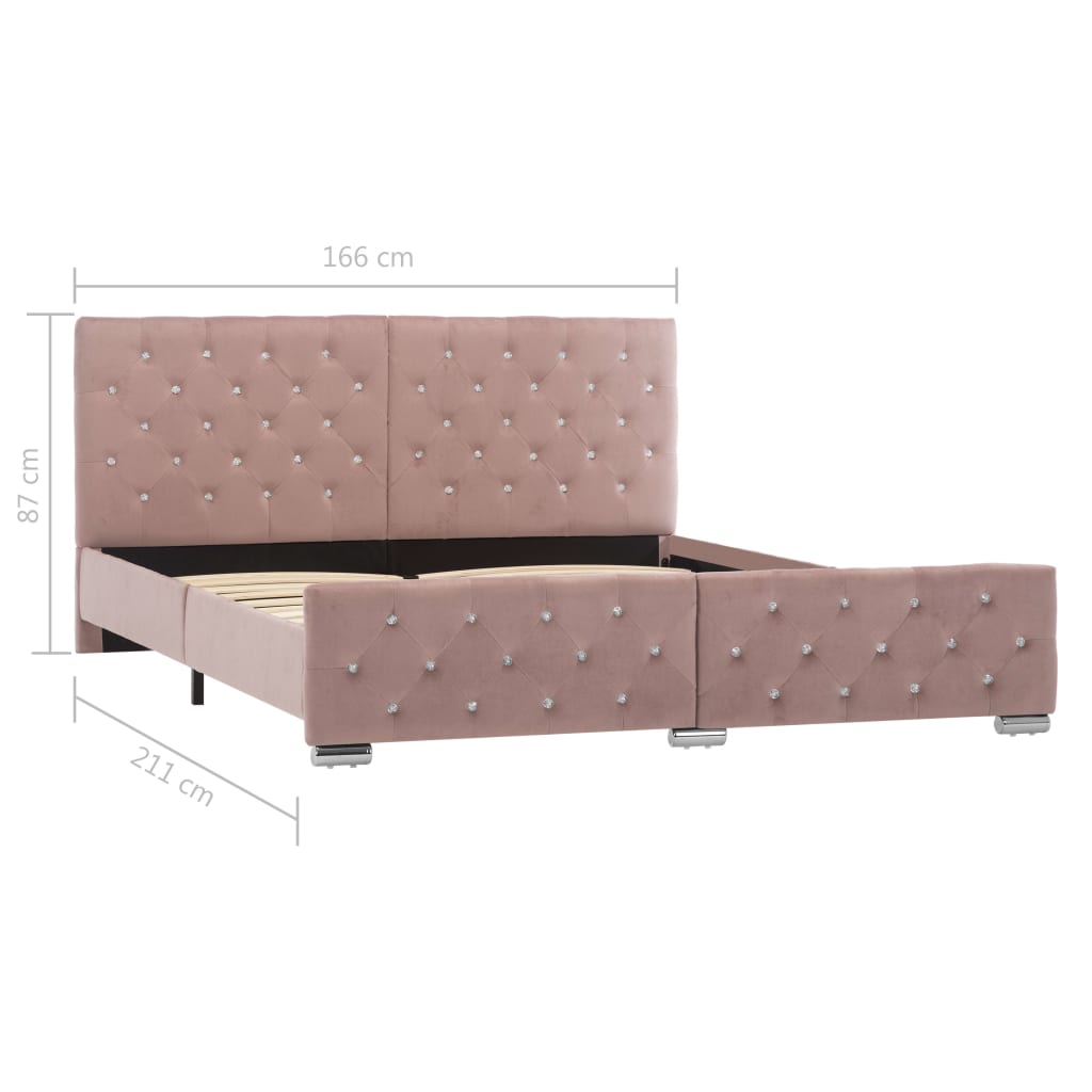 Giroletto Rosa in Velluto 160x200 cm | homemem39