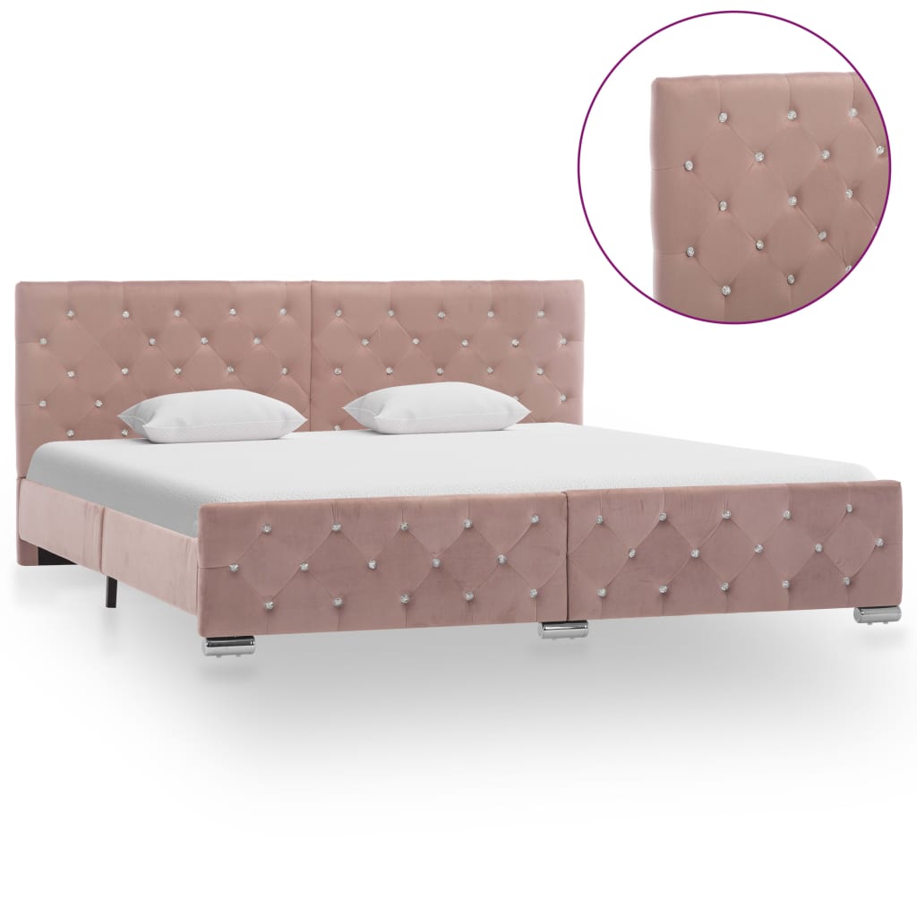 Giroletto Rosa in Velluto 180x200 cm | homemem39