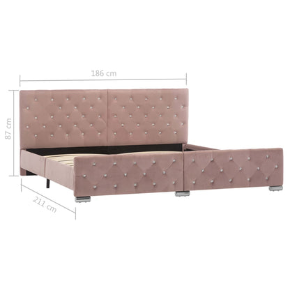 Giroletto Rosa in Velluto 180x200 cm | homemem39