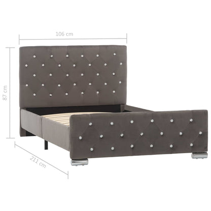 Giroletto Grigio in Velluto 100x200 cm | homemem39