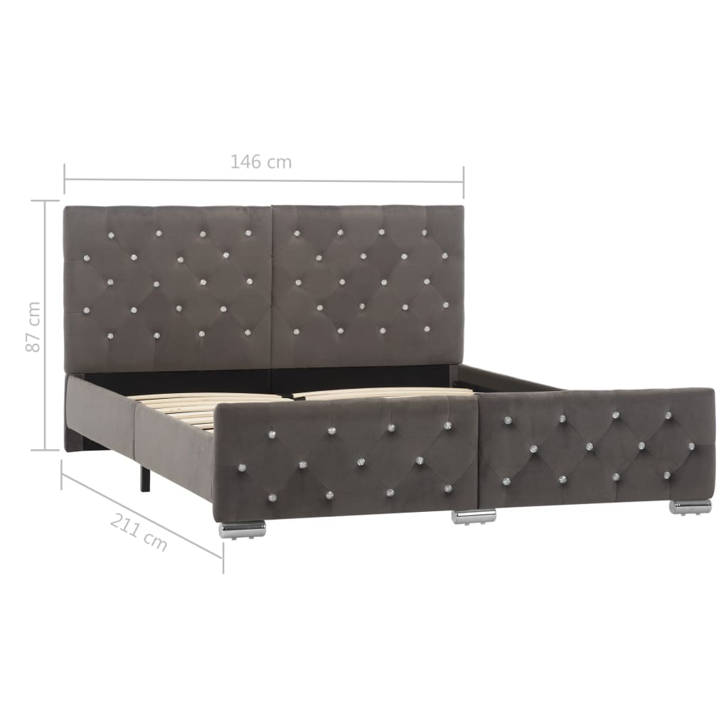 Giroletto Grigio in Velluto 140x200 cm | homemem39