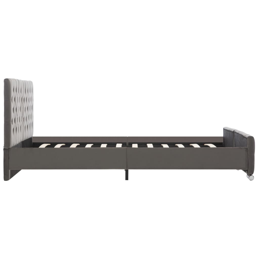 Giroletto Grigio in Velluto 160x200 cm | homemem39