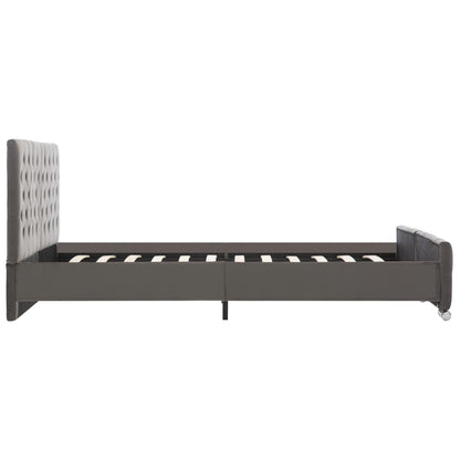 Giroletto Grigio in Velluto 160x200 cm | homemem39