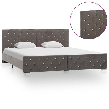 Giroletto Grigio in Velluto 180x200 cm | homemem39