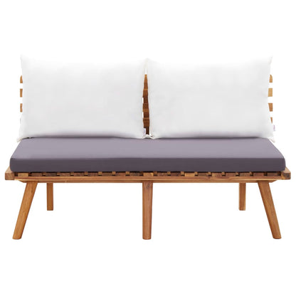 Set Divani da Giardino 4 pz con Cuscini in Massello di Acacia - homemem39