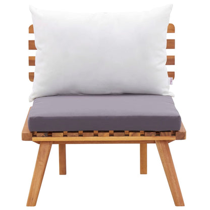 Set Divani da Giardino 4 pz con Cuscini in Massello di Acacia - homemem39