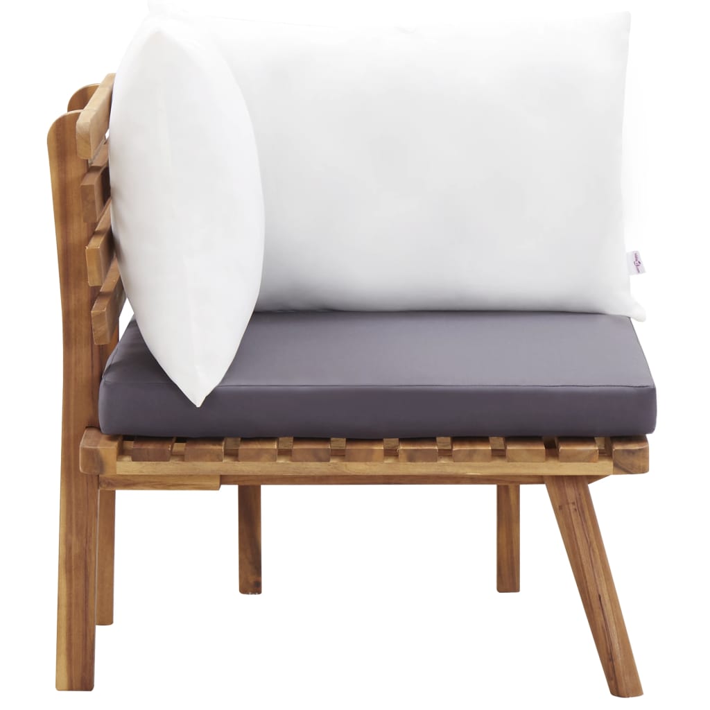 Set Divani da Giardino 5 pz in Legno Massello di Acacia | homemem39
