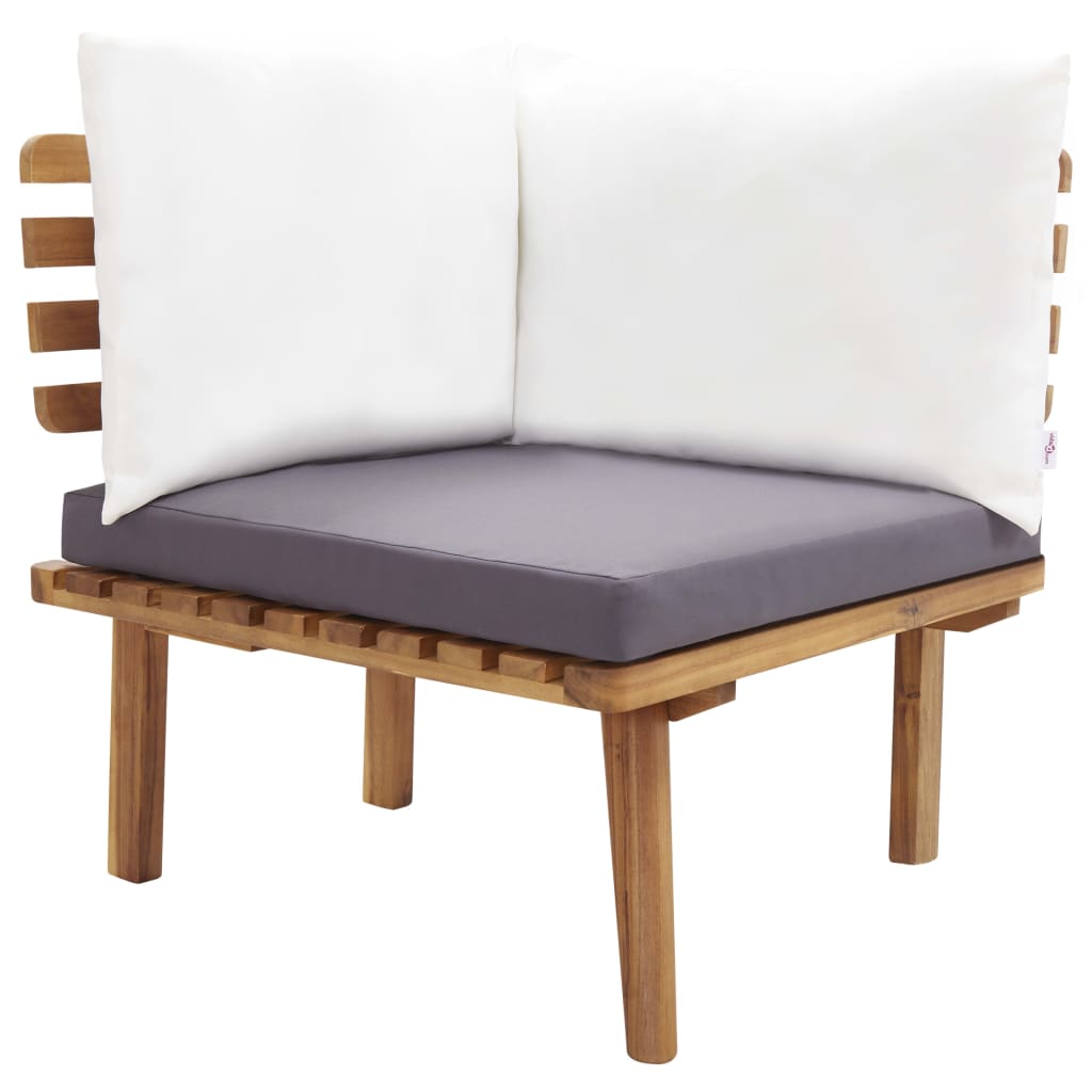 Set Divani da Giardino 5 pz in Legno Massello di Acacia | homemem39