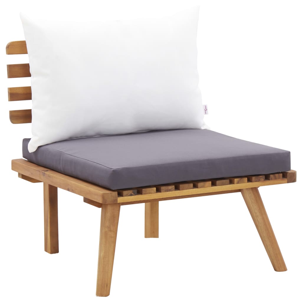 Set Divani da Giardino 5 pz in Legno Massello di Acacia | homemem39