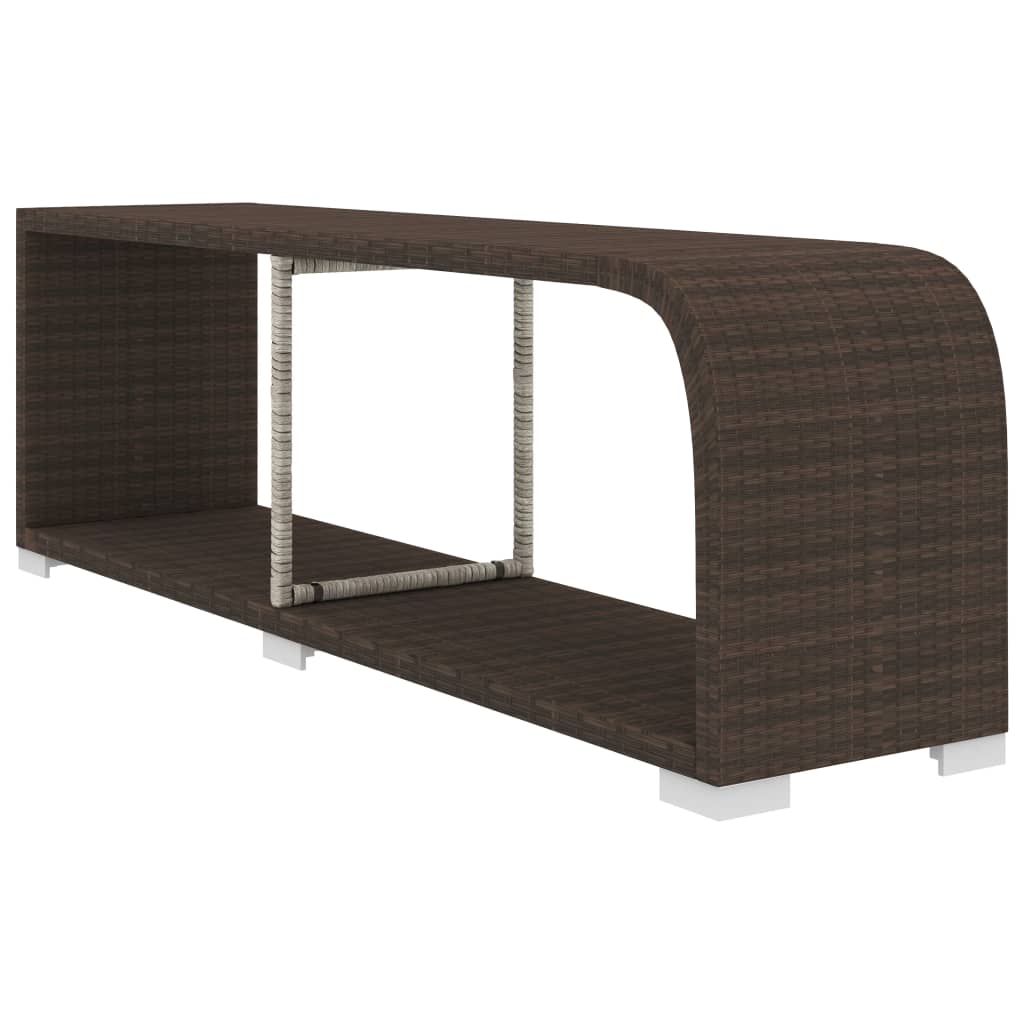 Set Divani da Giardino 10 pz con Cuscini in Polyrattan Marrone | homemem39