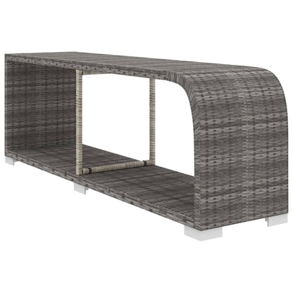 Set Divani da Giardino 10 pz con Cuscini in Polyrattan Grigio | homemem39