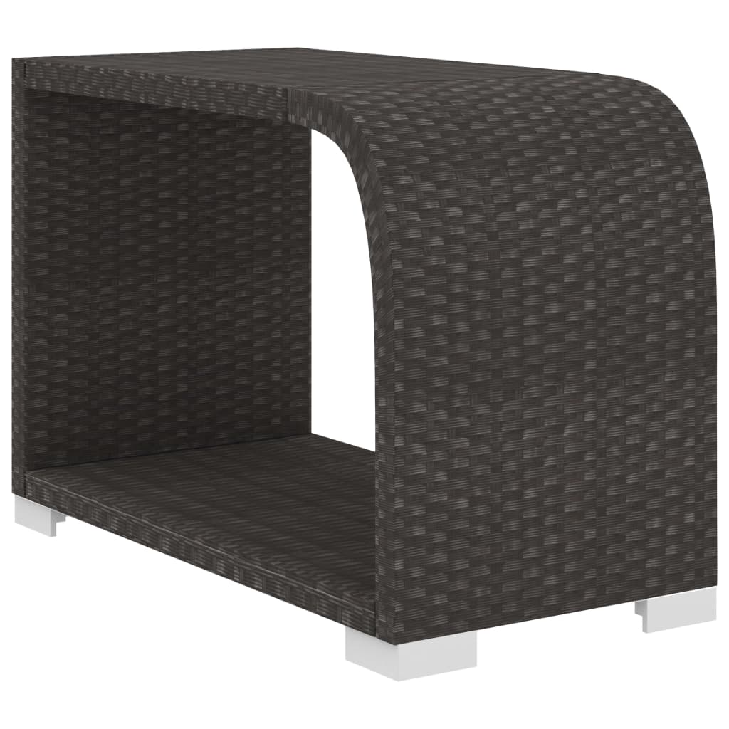 Set Divani da Giardino 10 pz con Cuscini in Polyrattan Nero | homemem39