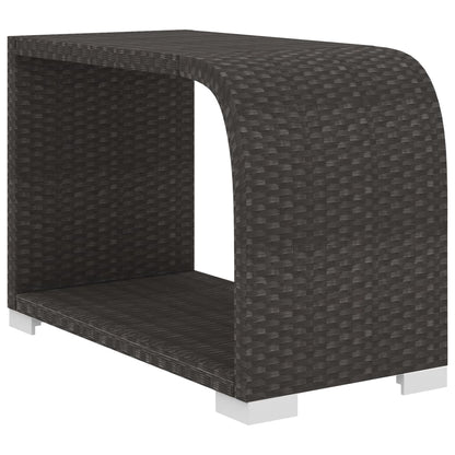 Set Divani da Giardino 10 pz con Cuscini in Polyrattan Nero | homemem39