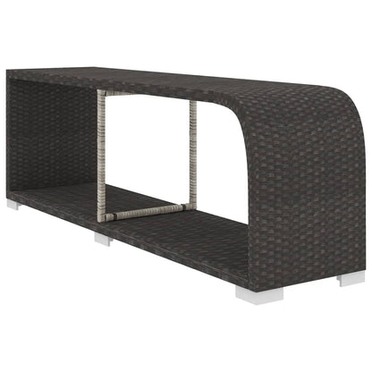 Set Divani da Giardino 10 pz con Cuscini in Polyrattan Nero | homemem39