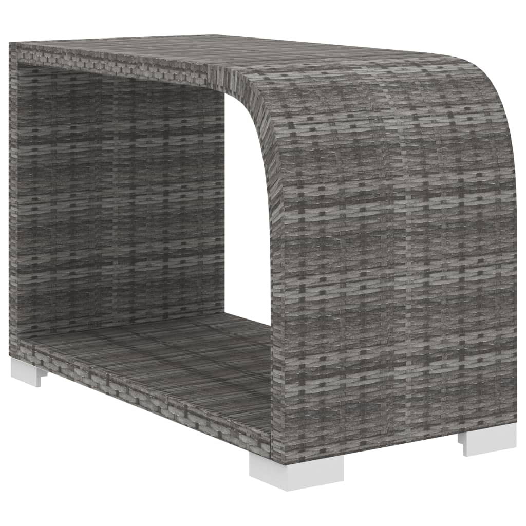 Set Divani da Giardino 8 pz con Cuscini in Polyrattan Grigio | homemem39