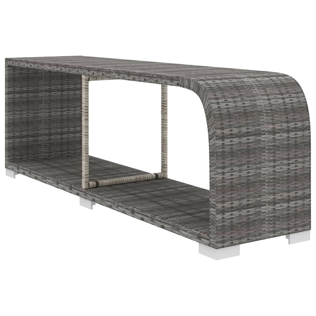 Set Divani da Giardino 8 pz con Cuscini in Polyrattan Grigio | homemem39