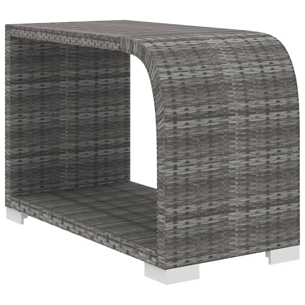 Set Divani da Giardino 8 pz con Cuscini in Polyrattan Grigio | homemem39