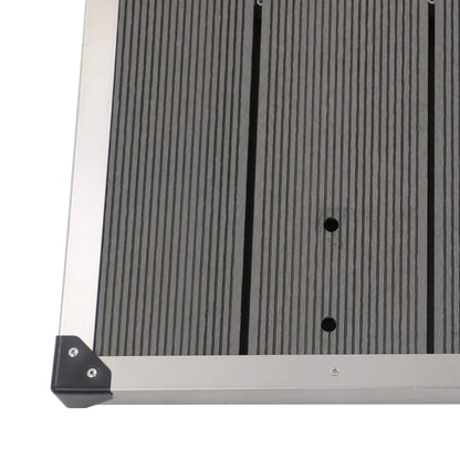 Piatto Doccia da Esterni in Acciaio Inox WPC 110x62 cm Grigio | homemem39