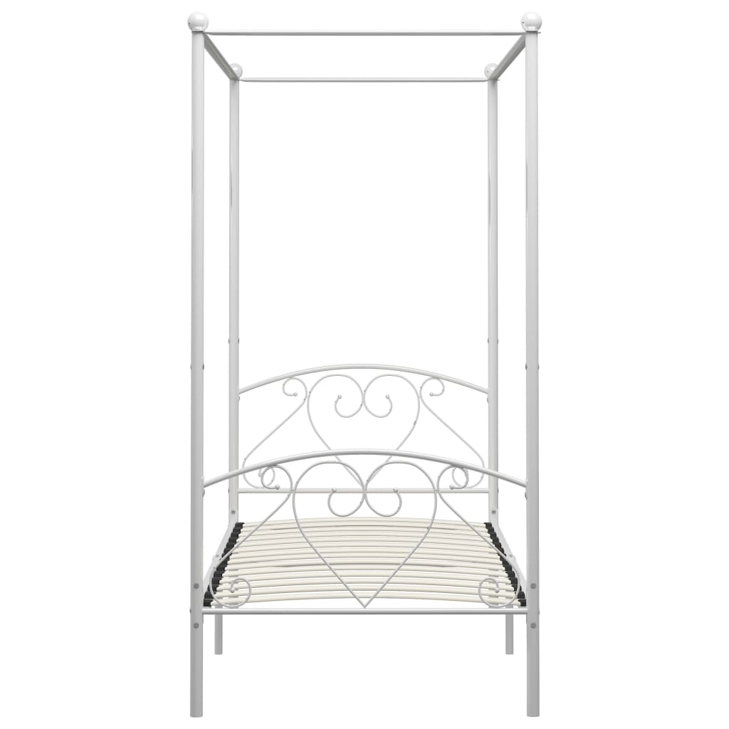Giroletto Baldacchino senza Materasso Bianco 120x200 cm Metallo | homemem39
