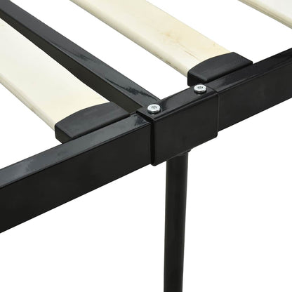 Giroletto Baldacchino senza Materasso Nero 140x200 cm Metallo