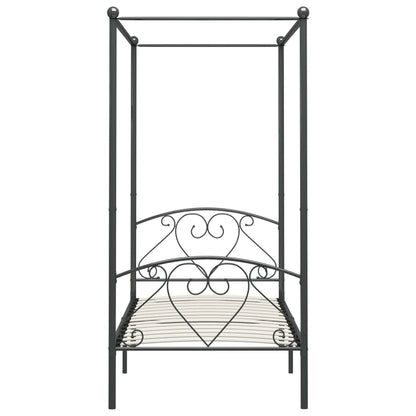 Giroletto Baldacchino senza Materasso Grigio 100x200 cm Metallo | homemem39
