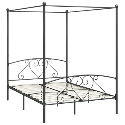 Giroletto Baldacchino senza Materasso Grigio 160x200 cm Metallo | homemem39
