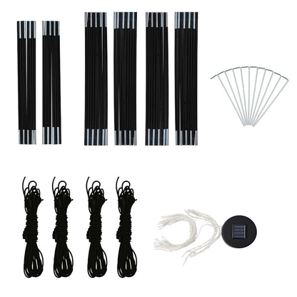 Tenda per Feste con LED e 4 Pareti 3,6x3,6x2,3 m Blu - homemem39