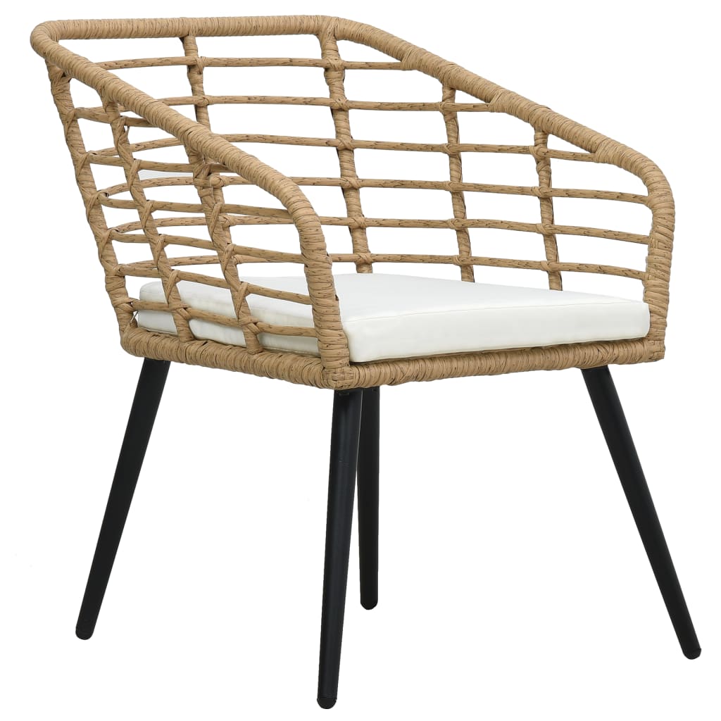 Set da Bistrot 3 pz in Polyrattan Rovere | homemem39