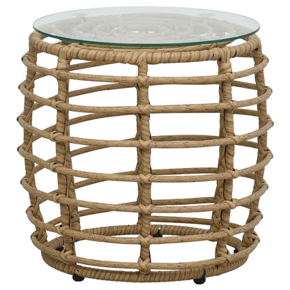Set da Bistrot 3 pz in Polyrattan Rovere | homemem39