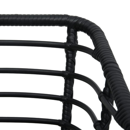 Set da Bistrot 3 pz in Polyrattan Nero | homemem39
