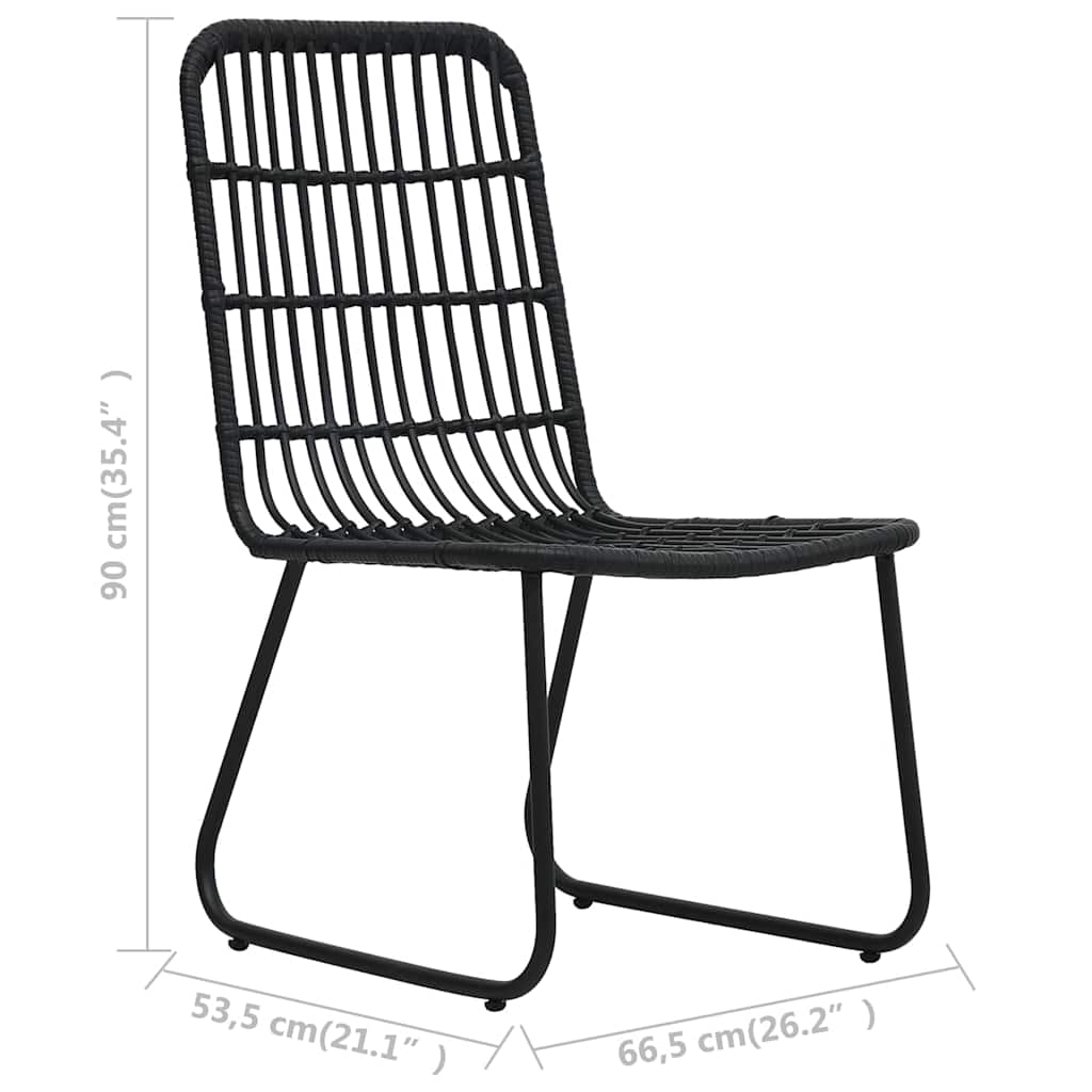 Set da Bistrot 3 pz in Polyrattan