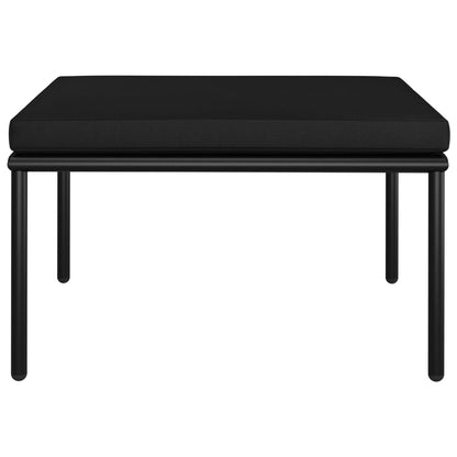 Set Divani da Giardino 3 pz con Cuscini Neri in PVC | homemem39