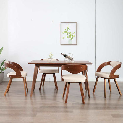 Sedie da Pranzo 4 pz in Legno Curvato
