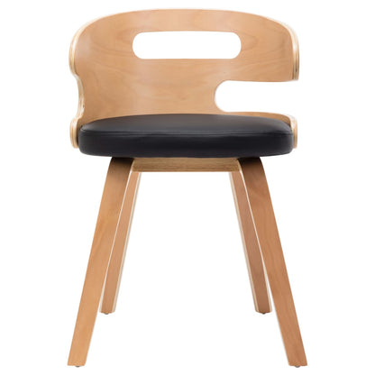 Sedie da Pranzo 6 pz Crema in Legno Piegato e Similpelle | homemem39