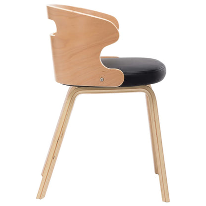 Sedie da Pranzo 6 pz Crema in Legno Piegato e Similpelle | homemem39