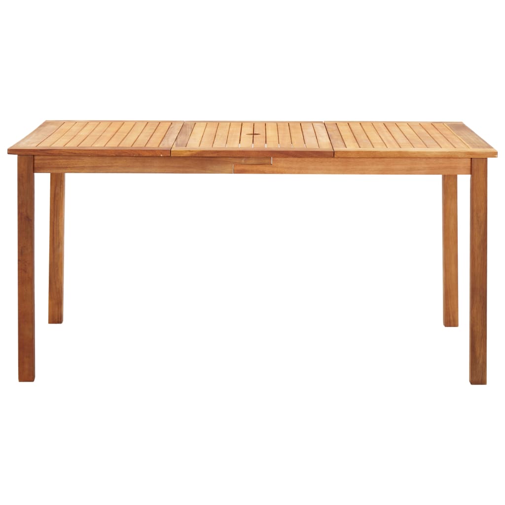 Set Pranzo da Giardino 7 pz Polyrattan e Legno d'Acacia Grigio | homemem39