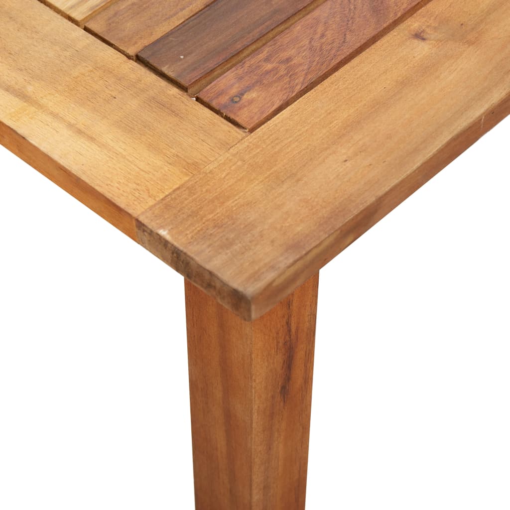 Set Pranzo da Giardino 7 pz Polyrattan e Legno d'Acacia Grigio | homemem39