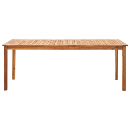 Set Pranzo da Giardino 9 pz Polyrattan e Legno d'Acacia Grigio | homemem39
