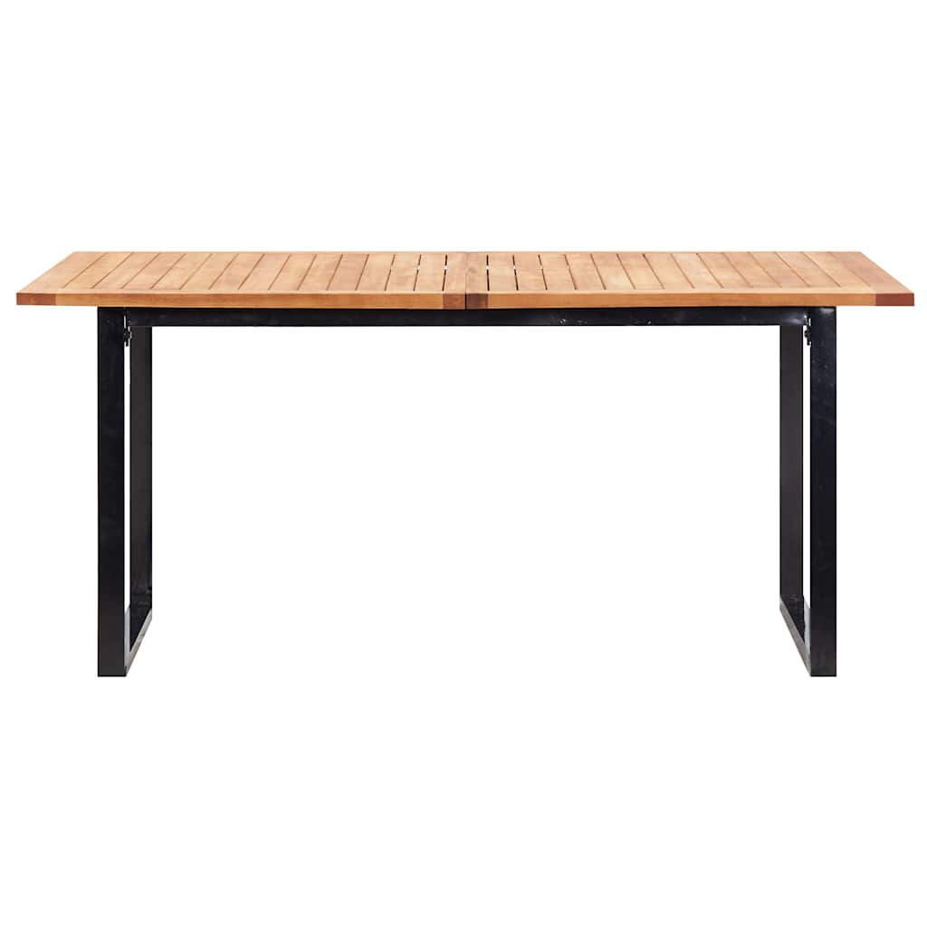 Set da Pranzo da Giardino 7 pz in Polyrattan e Acacia