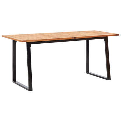 Set da Pranzo da Giardino 7 pz Grigio in Polyrattan e Acacia - homemem39