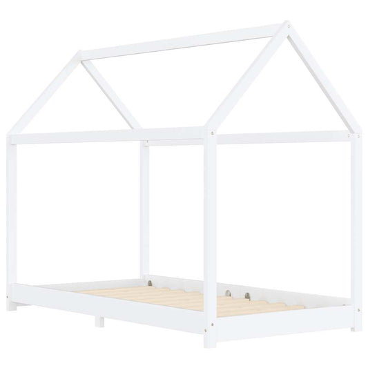 Giroletto per Bambini Bianco in Massello di Pino 90x200 cm | homemem39