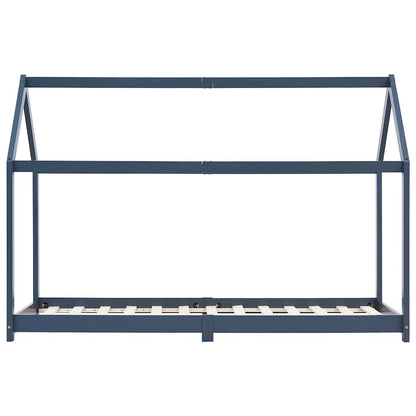 Giroletto per Bambini Grigio in Massello di Pino 90x200 cm - homemem39