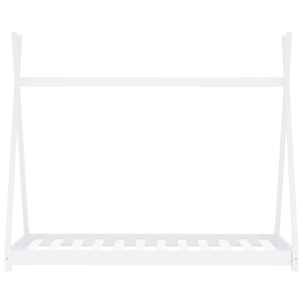 Giroletto per Bambini Bianco in Massello di Pino 70x140 cm - homemem39